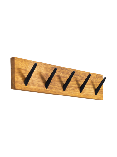 Spinder Design, Spinder Design Garderobenleiste Skadi Braun Holz/Metall 30 cm - Farbe: eiche - Material: Stahl/Eiche - Garderobenleiste