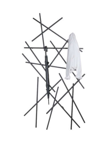 Spinder Design, Spinder Design Garderobe Hesta Schwarz Stahl 184 cm - Garderobe
