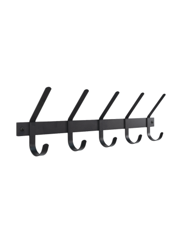 Spinder Design, Spinder Design Garderobenleiste Hesta Schwarz Stahl 21 cm - Garderobenleiste