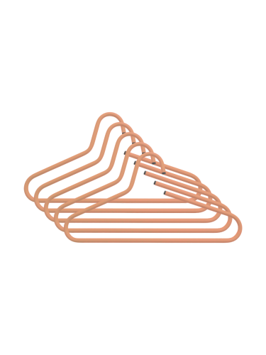 Spinder Design, Spinder Design Kleiderbügel Hesta Orange Stahl 21.5 cm - Farbe: Terracotta - Kleiderbügel