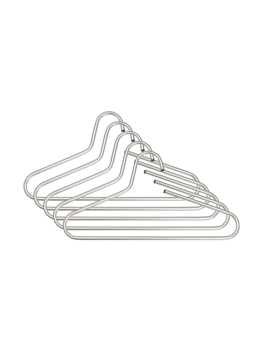 Spinder Design, Spinder Design Kleiderbügel Hesta Edelstahl Stahl 21.5 cm - Farbe: Nickel - Kleiderbügel
