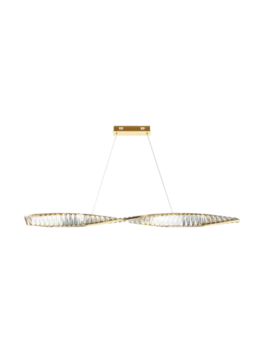 Wave LED Design Kristall-Pendellampe „Krone“ Maytoni