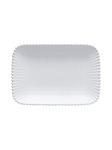 Rechteckige, handgefertigte Servierplatte „Pearl“ Costa Nova