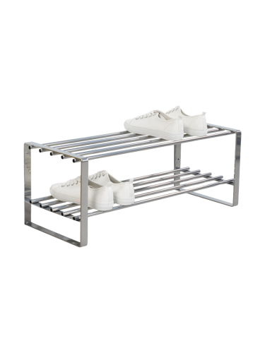 Spinder Design, Spinder Design Schuhregal Hesta Silber Stahl 70 cm 29 cm - Farbe: Nickel - Schuhregal