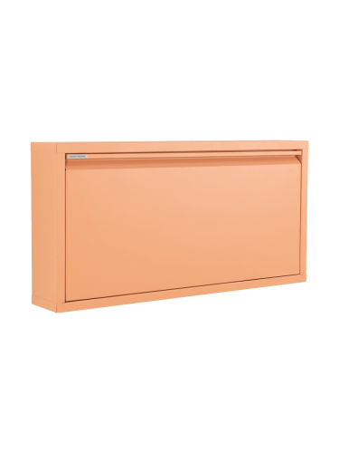 Spinder Design, Spinder Design Schuhschrank Hesta Orange Stahl B 75 cm H 37.5 cm - Farbe: Terracotta - Schuhschrank