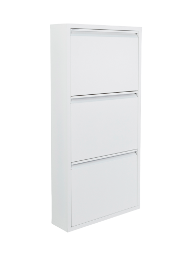 Spinder Design, Spinder Design Schuhschrank Hesta Weiss Stahl 50 cm 103 cm - Schuhschrank