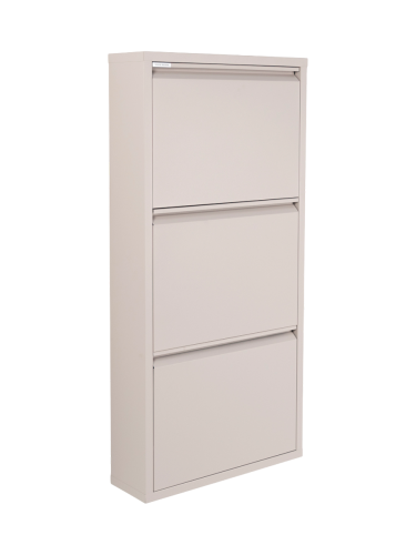 Spinder Design, Spinder Design Schuhschrank Hesta Braun Stahl 50 cm 103 cm - Farbe: taupe - Schuhschrank