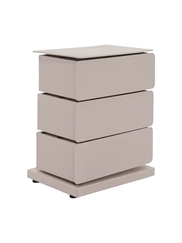 Spinder Design, Spinder Design Kommode Hesta Braun Stahl 37 cm 26 cm - Farbe: taupe - Kommode