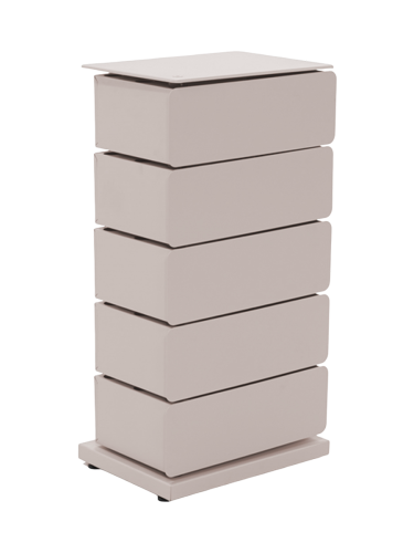 Spinder Design, Spinder Design Kommode Hesta Braun Stahl 37 cm 26 cm - Farbe: taupe