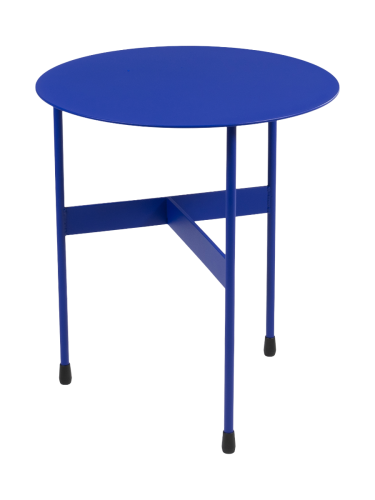 Spinder Design, Spinder Design Beistelltisch Hesta Blau Stahl 40 cm - Beistelltisch