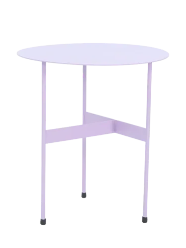 Spinder Design, Spinder Design Beistelltisch Hesta Lila Stahl 45 cm