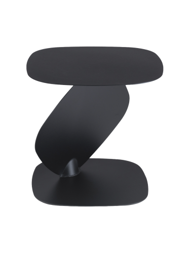 Spinder Design, Spinder Design Beistelltisch Hesta Schwarz Metall 44 cm - Material: Stahl - Beistelltisch