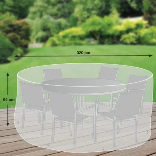 Premium Schutzhülle „14“ für Sitzgruppe rund XL, Ø 320 x 94 cm LLR Collection