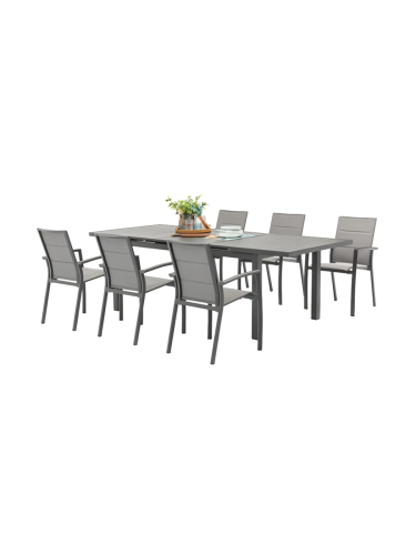 7-teiliges, hochwertiges Outdoor Dining-Set „Merida“ LLR Collection