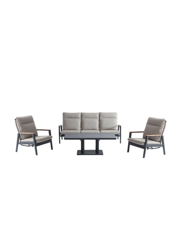 LLR Collection, 7-teiliges, hochwertiges Outdoor Dining-Set „Merida“ LLR Collection