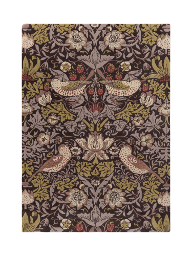 Morris & Co, Designer Teppich „Strawberry Thief“ - handgetuftet, aus 100% reiner Schurwolle Morris & Co