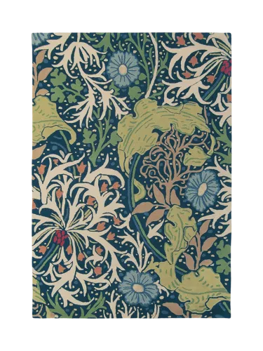 Morris & Co, Designer Teppich „Seaweed“ - handgetuftet, aus 97% reiner Schurwolle Morris & Co
