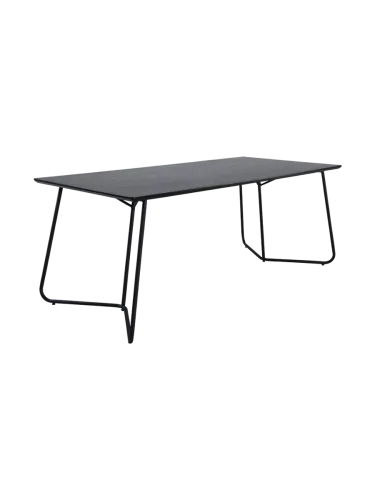 Rechteckiger Esstisch „Pippi“ - 190 x 90 cm Schwarz VE DESIGN