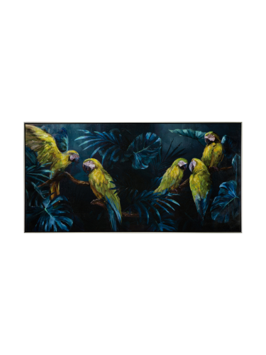 image LAND, image LAND Bild Papageien im Blauen Dschungel Blau | Schubiger Möbel