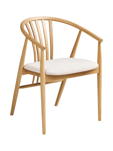 CONFORAMA, HOUSE NORDIC Stuhl AGUSTIN Stoff hellbraun