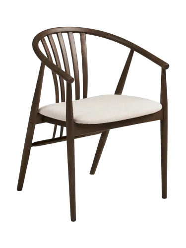 House Nordic, HOUSE NORDIC Stuhl AGUSTIN Polyester rotbraun