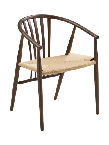 House Nordic, HOUSE NORDIC Stuhl AGUSTIN Seil dunkelbraun