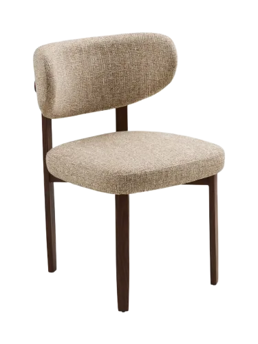 CONFORAMA, HOUSE NORDIC Stuhl RECCO Edelstahl hellbraun