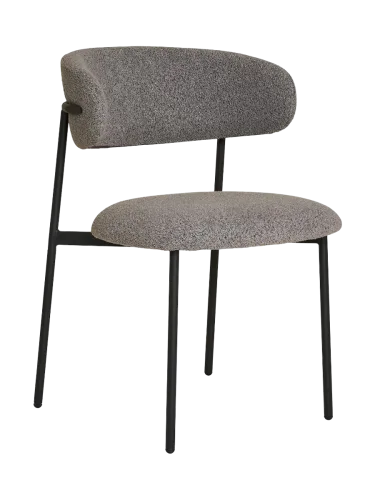 House Nordic, HOUSE NORDIC Stuhl MIRA Polyester hellgrau