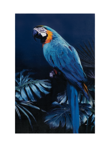image LAND, image LAND Gemälde Papagei in Blau Blau | Schubiger Möbel