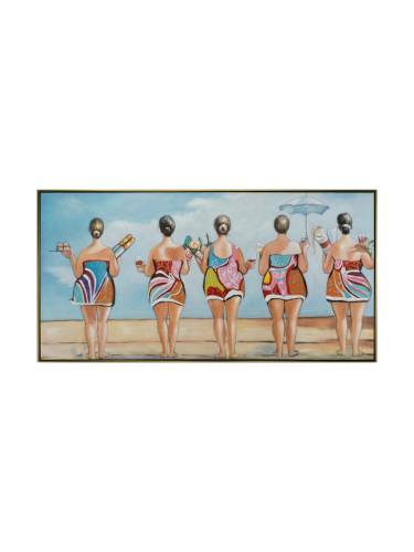 Handgemaltes Bild „Badezeit“ 72.5 x 142.5 cm Crea Collection
