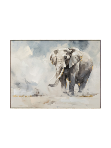 image LAND, image LAND Gemälde Sand Coloured Elephant  | Schubiger Möbel