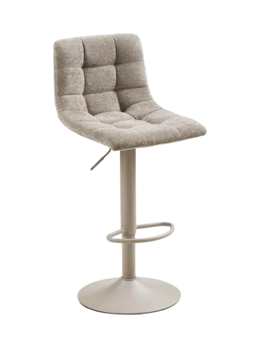 CONFORAMA, HOUSE NORDIC Barhocker MIDDELFART stoff grau