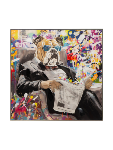image LAND, image LAND Gemälde Cool Bulldog  | Schubiger Möbel