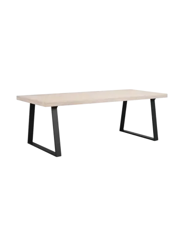 Rowico, Ausziehbarer Esstisch „Brooklyn“ aus massiver Eiche, 220-320 x 95 cm - Dunkelbraun Rowico