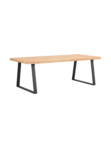Rowico, Ausziehbarer Esstisch „Brooklyn“ aus massiver Eiche, 220-320 x 95 cm - Dunkelbraun Rowico
