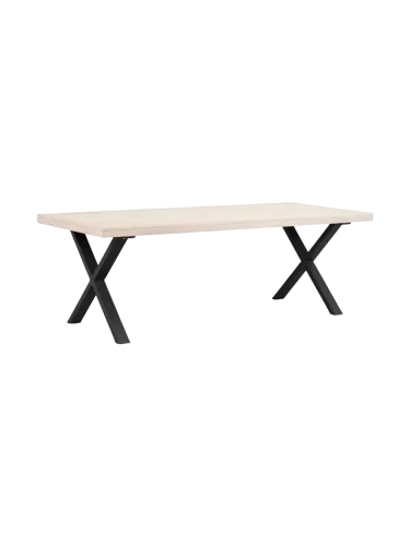 Rowico, Ausziehbarer Esstisch „Brooklyn“ aus massiver Eiche, 220-320 x 95 cm - Dunkelbraun Rowico
