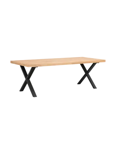 Rowico, Ausziehbarer Esstisch „Brooklyn“ aus massiver Eiche, 220-320 x 95 cm - Dunkelbraun Rowico