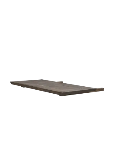 Grosser Massivholz Tisch „Carradale V“ 220-320 x 100 cm - Eiche Dunkelbraun Rowico