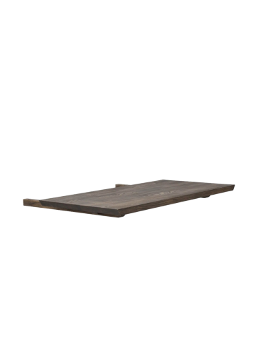 Grosser Massivholz Tisch „Carradale V“ 220-320 x 100 cm - Eiche Dunkelbraun Rowico