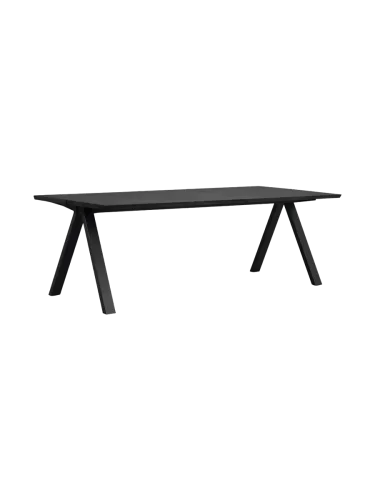 Rowico, Grosser Massivholz Tisch „Carradale V“ 220-320 x 100 cm - Eiche Dunkelbraun Rowico