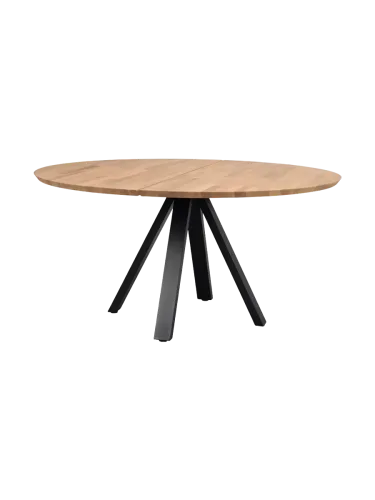 Rowico, Grosser, runder Massivholz Tisch „Carradale“ Ø 150 cm Rowico