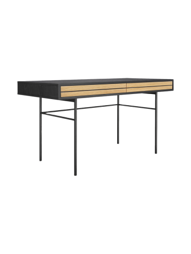 Woodman, Woodman Schreibtisch "Stripe" Kombination von Metall & Holz, Breite 130 cm, FSC-zertifiziert