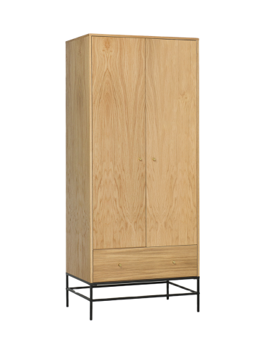 MR.WOOD, Moderner Kleiderschrank „Flora“, 2-türig MR.WOOD