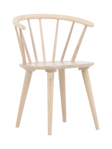 LIVIQUE, Stuhl 2er-Set Glasyr Braun Holz B 55 cm - Farbe: Hellbraun - Material: Gummibaum - Stuhl 2er-Set