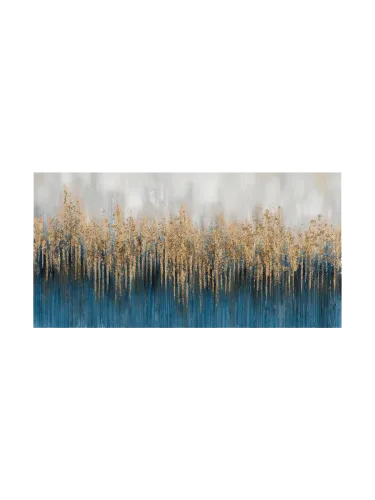 image LAND, image LAND Bild Abstrakt mit Blau und Gold 1 Gelb | Schubiger Möbel