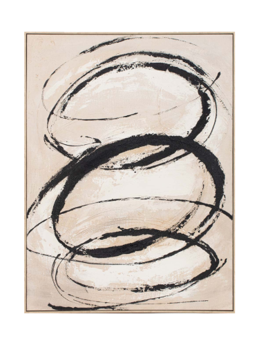 image LAND, image LAND Gemälde Nature Swirls Graphite  | Schubiger Möbel
