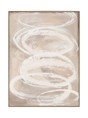 image LAND, image LAND Gemälde Nature Swirls Cream  | Schubiger Möbel