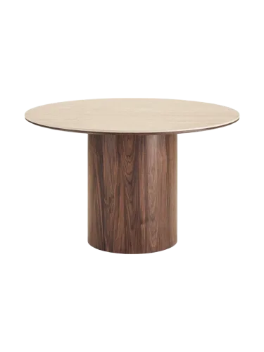 CONFORAMA, HOUSE NORDIC Tisch DELPHI 120x120x76cm rotbraun