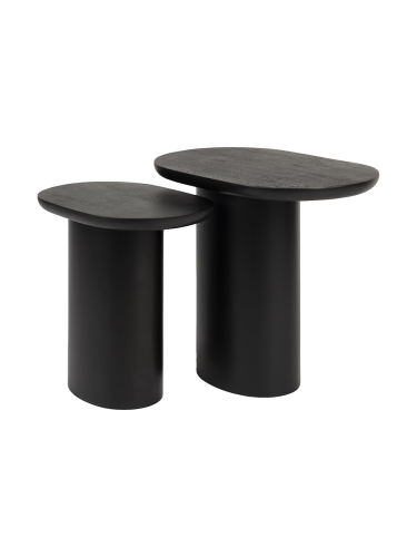 White Label by Bloomingloft, Keramik Design Beistelltisch Set „Naut“ White Label by Bloomingloft