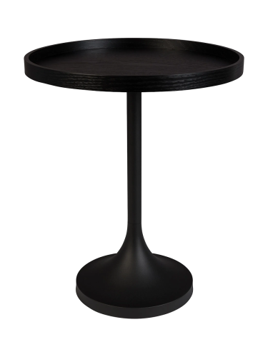 Zuiver, Zuiver Beistelltisch Jason Braun Holz 46 cm - Farbe: Eiche furniert - Material: Holzwerkstoff - Beistelltisch